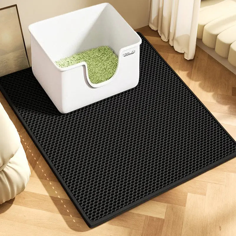 Honeycomb Cat Litter Mat - 2-Layer EVA Sand Trapping Pad – photo 7