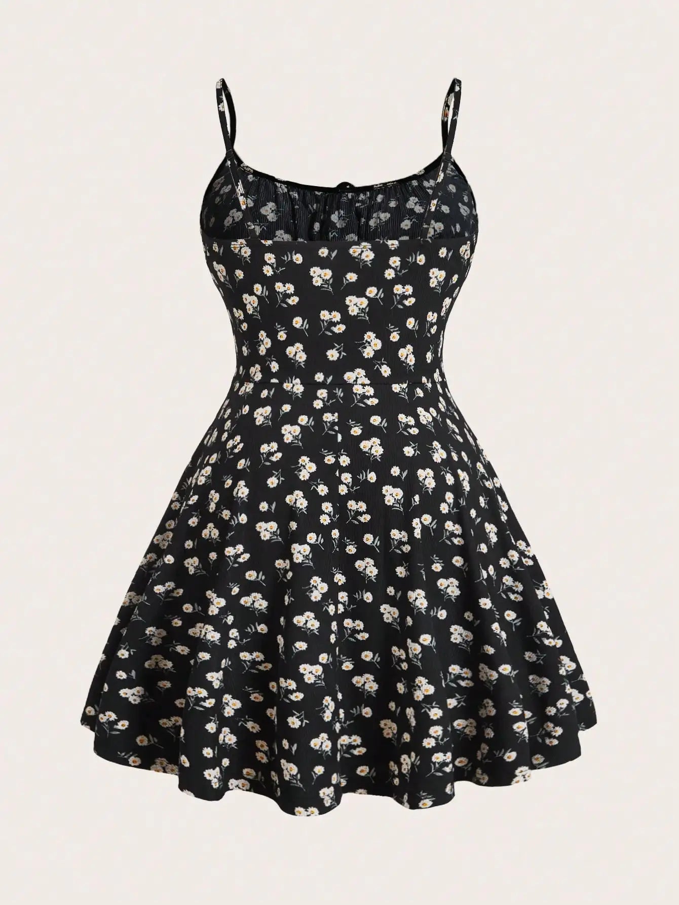Women's Floral Print Spaghetti Strap Camisole Mini Dress – Slim A-Line Summer Dress | XS–L
