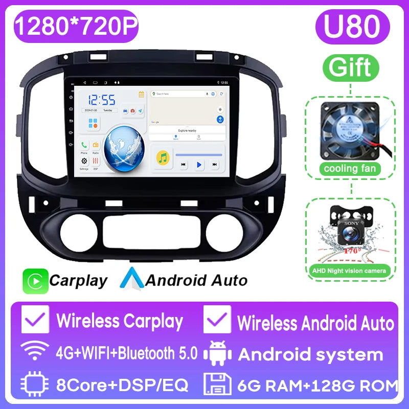 Car Android Car Radio DVD For Chevrolet Colorado/GMC Canyon 2015 - 2017 GPS Navigation Multimedia Player 4G WIFI VT QLED Screen
