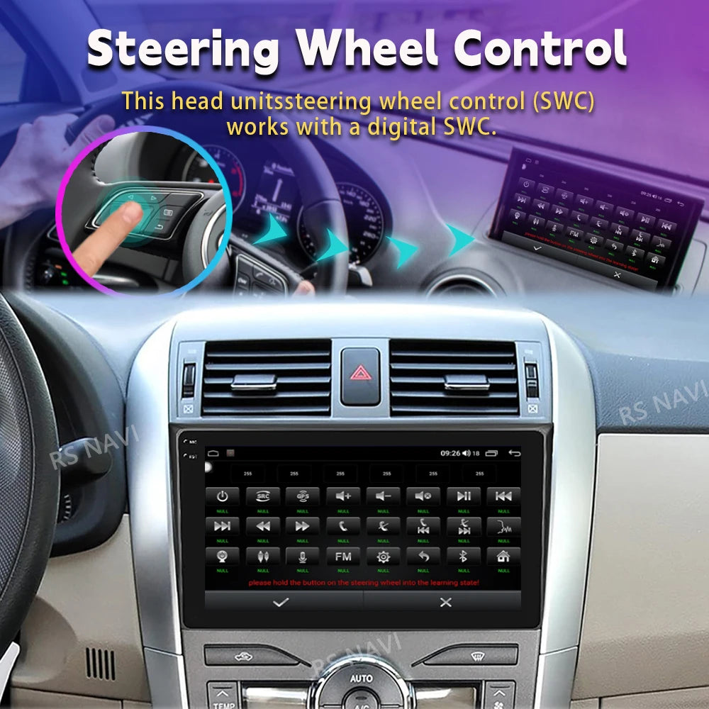 Android 16 Car radio Navigation Multimedia Player For Toyota Corolla 2006 2007 2008 2009 2010 2011 2012 2013 Carplay Auto Stereo