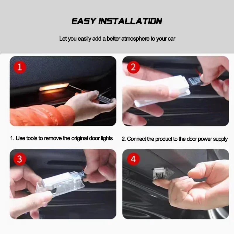 BMW LED Door Welcome Lamp 2/4pcs for 1 2 3 4 5 6 7 Series