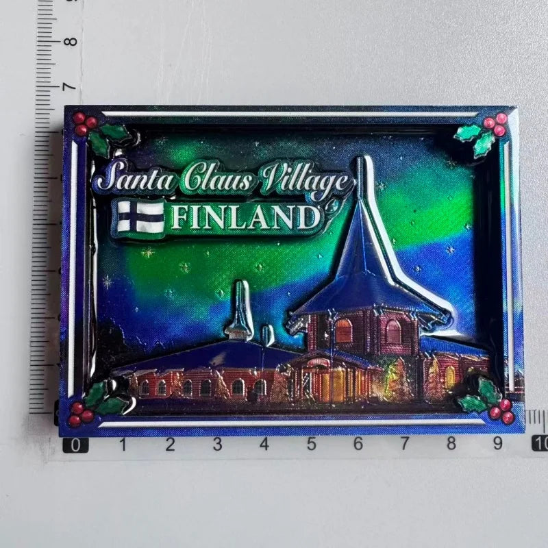 Finland Tourist Souvenir Fridge Magnets Helsinki Bengtskar Turku Cathedral Suomi Lapland Aurora Moose Finnish Reindeer HomeDecor