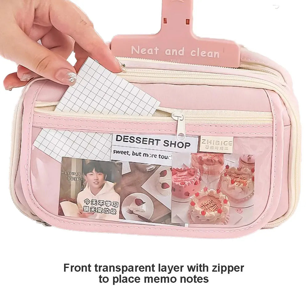Kawaii Multi-Layer Pencil Case for Students - Cute and Functional