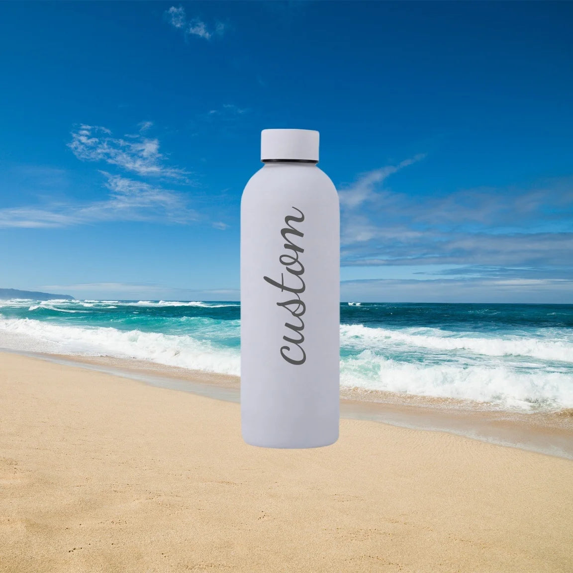 Custom Name Thermos Large Vacuum Flask 304 Stainless Steel Portable Thermos Bottle 0.5L Outdoor Sports Water Bottle Travel Mug