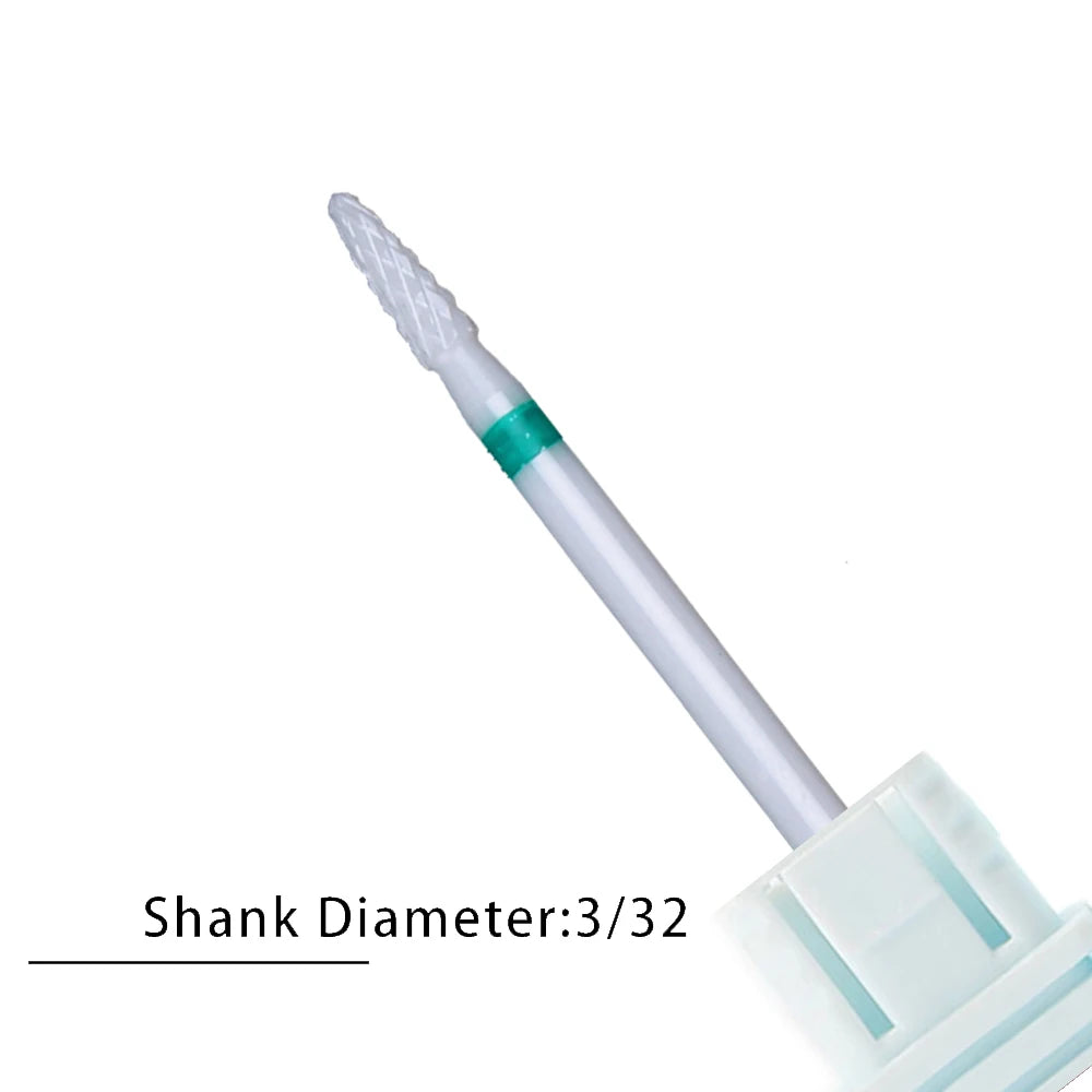 Nail Drill Bits Flame Ceramic Cutters for Manicure Electric Pedicure Nail Bits Gel Polish Remover Files Burr Nail Accessories