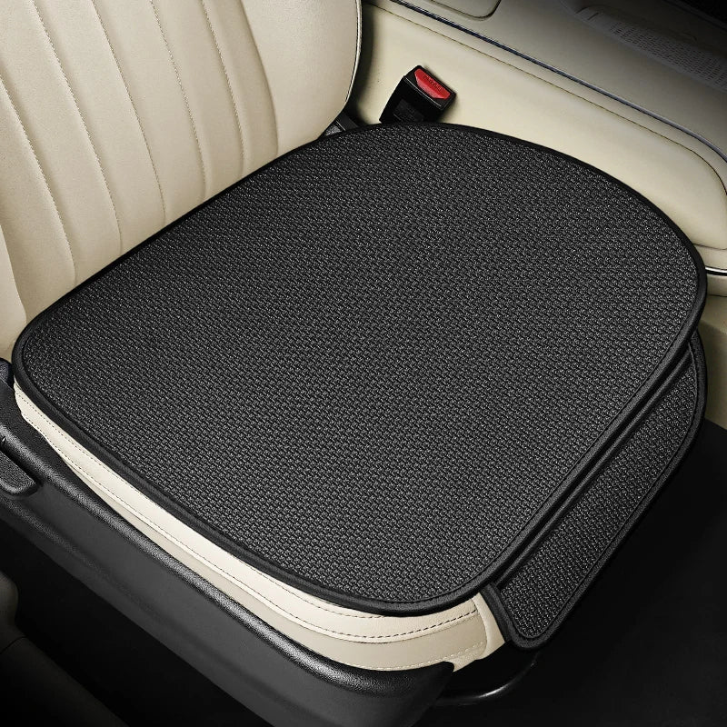 Breathable Ice Silk Car Seat Cushion Non-slip and Wear-resistant Solid Color Ice Silk Car Seat Cover, Universal Fit Most Cars