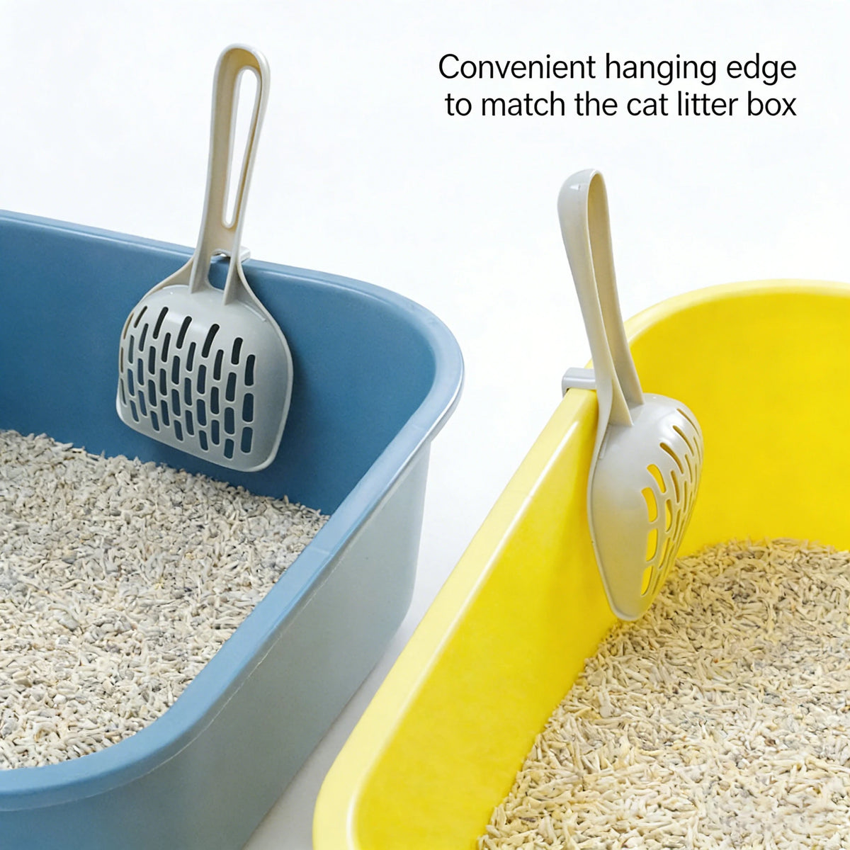 Wide Grid Cat Litter Scoop - Sloped Head, Hangable Handle – photo 2
