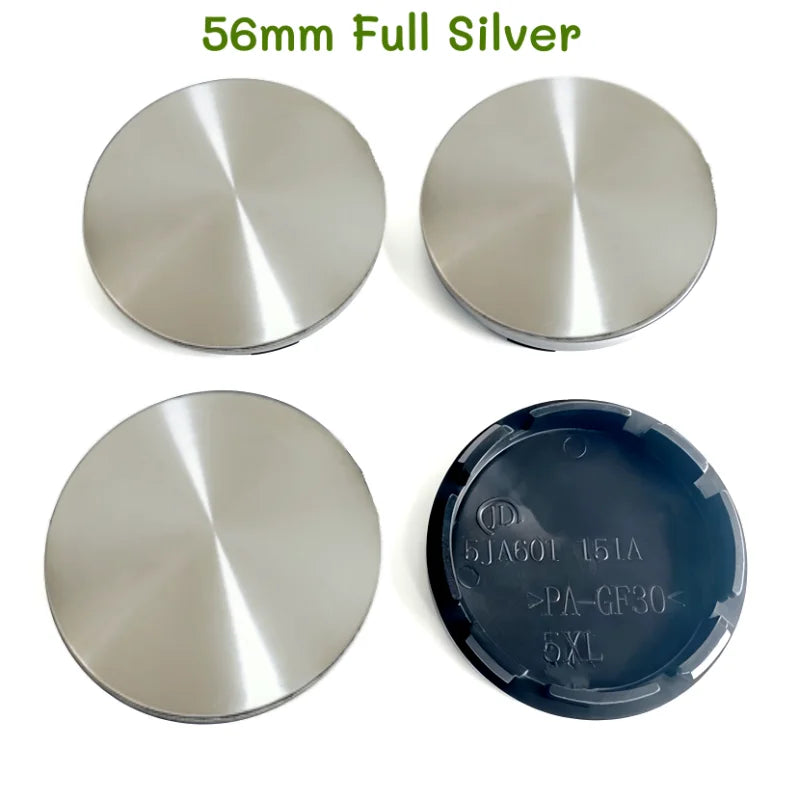 4 pcs Auto Wheel Center Cap 50mm 56mm 60mm 65mm 68mm No Logo Badge Blank Hubcap For Kia Car Rim Tire Decorative Dust-proof Cover