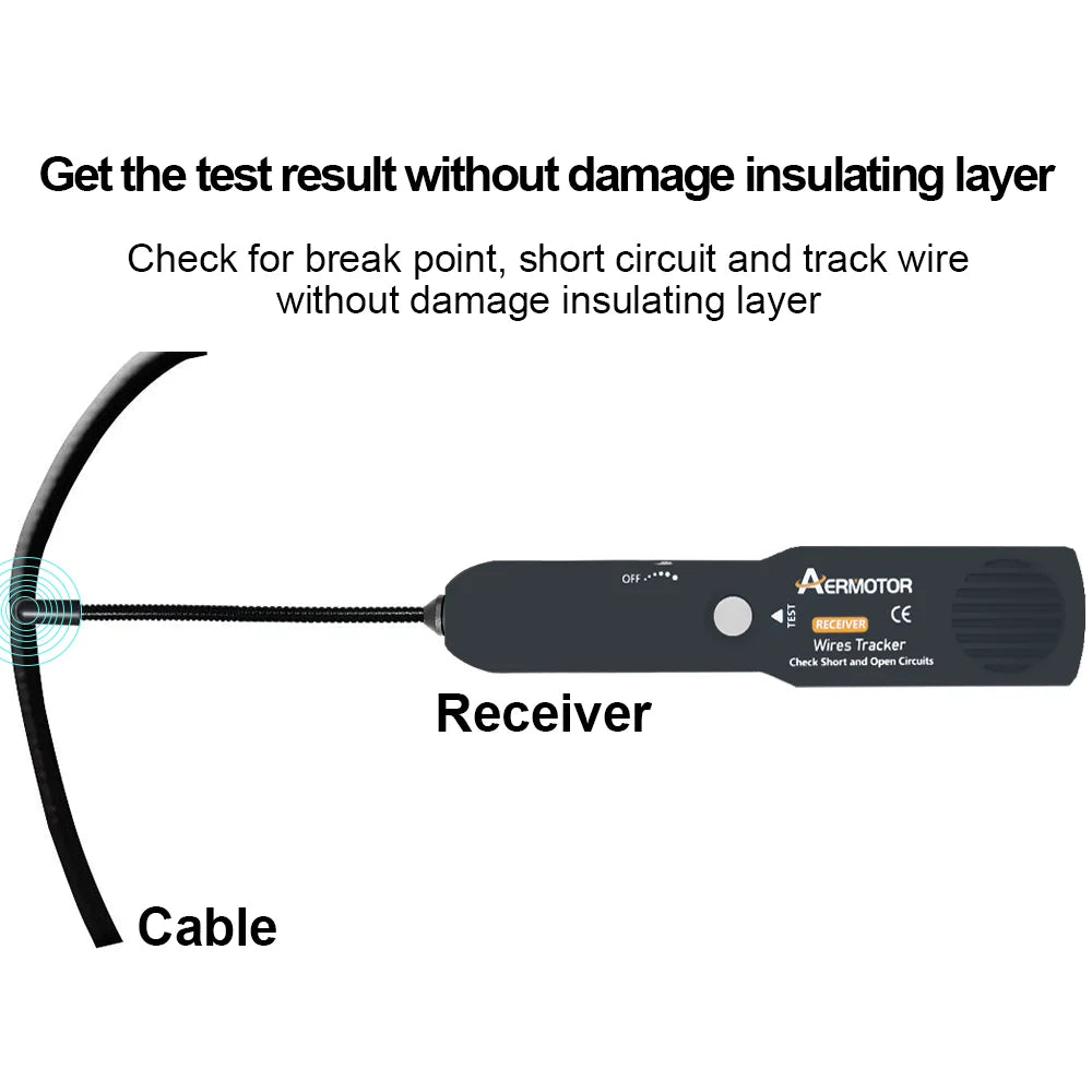 AER Automotive Short Cable Tracker Open Wire Finder Same As EM415PRO Find Car Short Circuit Wire Universal DC 6-42V