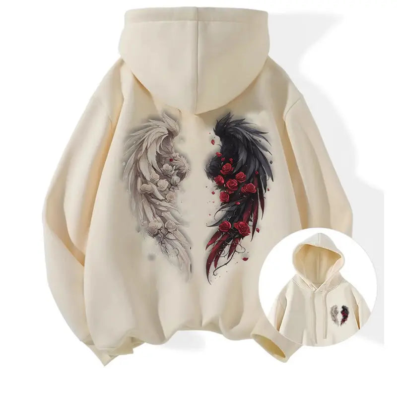 2024 Spring and Autumn Men's New Splicing Pullovers Hooked Printed Letters Fashion Loose Minimalist Casual Long Sleeve Hoodies