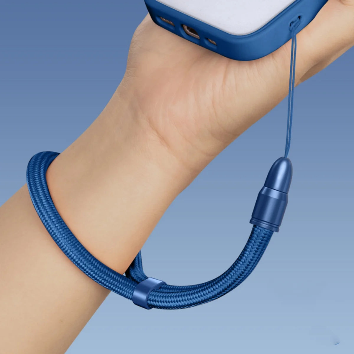 Multifunctional Mobile Phone Strap Bullet Shaped Phone Case Short Rope Adjustable Length Lanyard for Earphones and U-disk