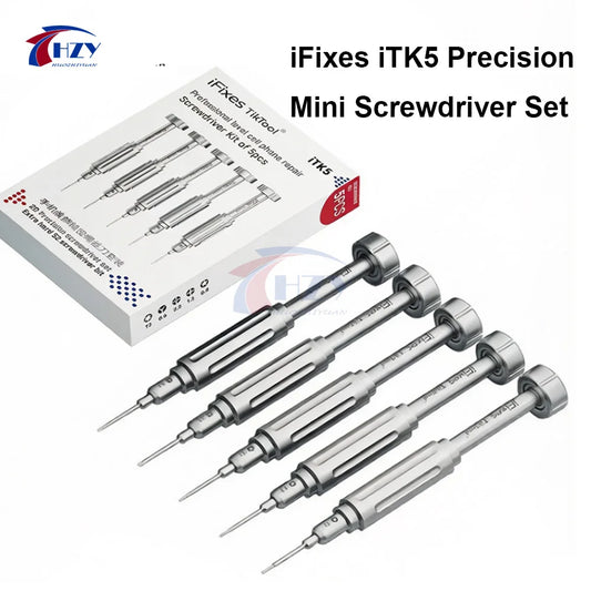 iFixes iTK5 Precision Mini Screwdriver Set Extra Hard S2 Bit with Magnetic for iPhone LCD Screen Disassembly Phone Repair Tools