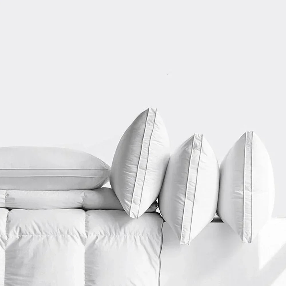 5 Star Hotel Pillow – 100% Cotton 500TC Microfiber Ergonomic Neck Support Pillow for Adults