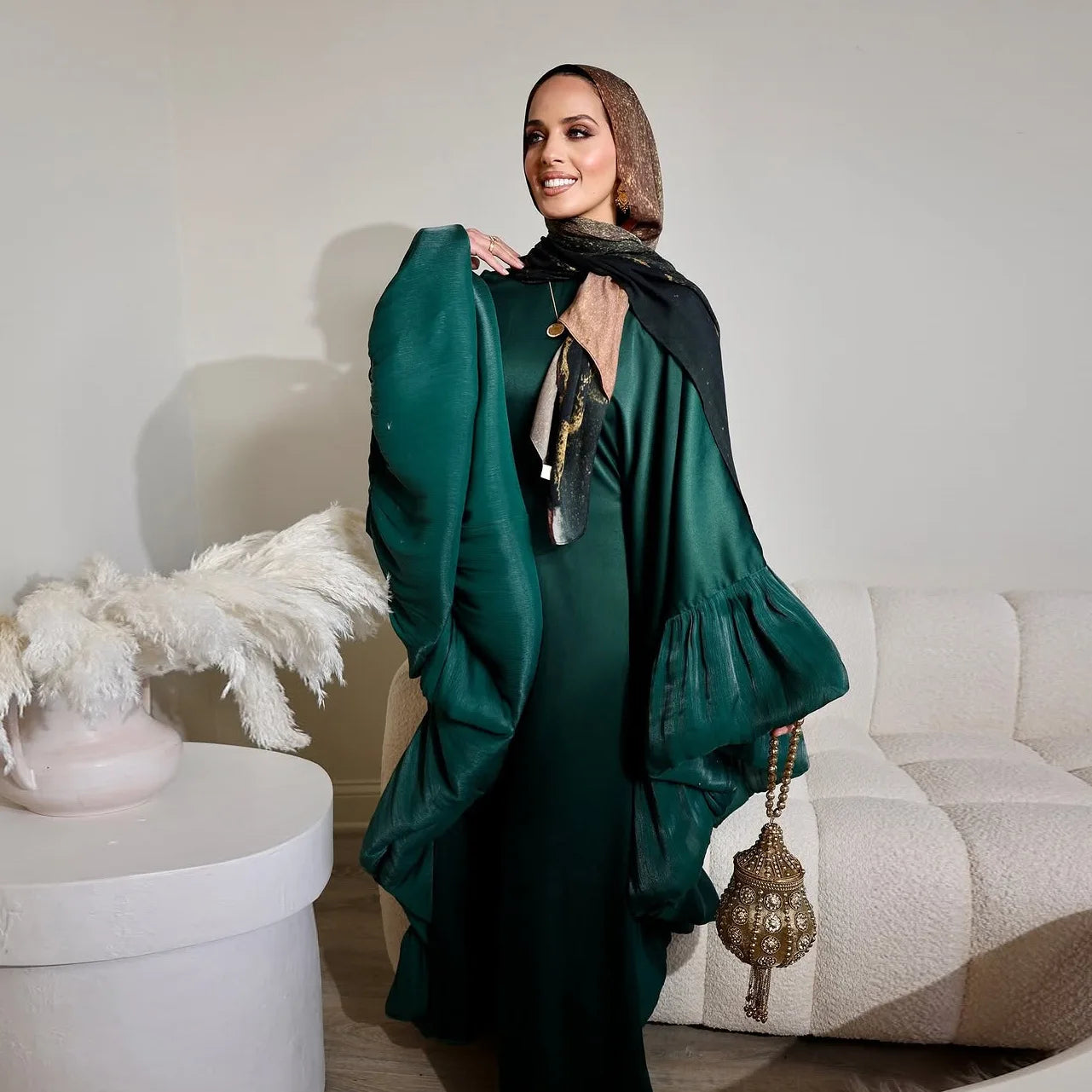 Muslim Women Arabic Dubai Abaya Long Dress Modest Ramadan Robe Kaftan Femme Islam Clothing Eid Djellaba Kebaya Caftan Marocain
