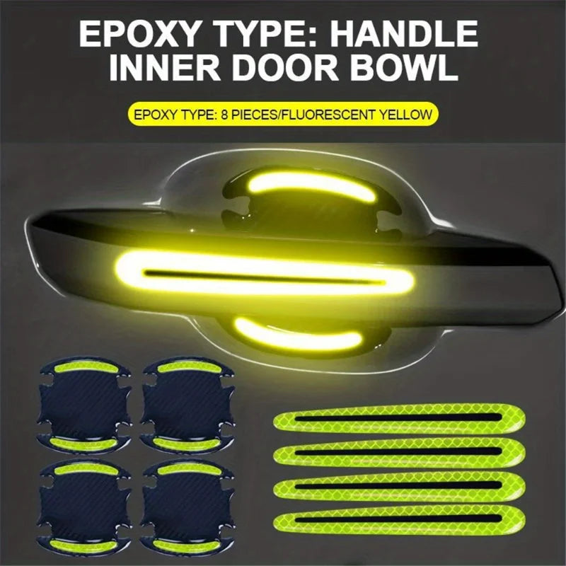 8Pcs Car Door Handle Protective Film – Anti-Scratch Transparent Paint Protection Stickers