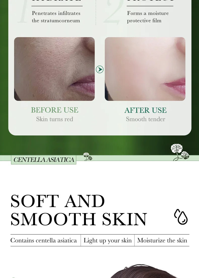 6pcs/set BIOAQUA Centella Skin Care Sets Moisturizing Anti-Aging Face Facial Cleanser Face Cream Serum Eye Cream Skin Care Kit