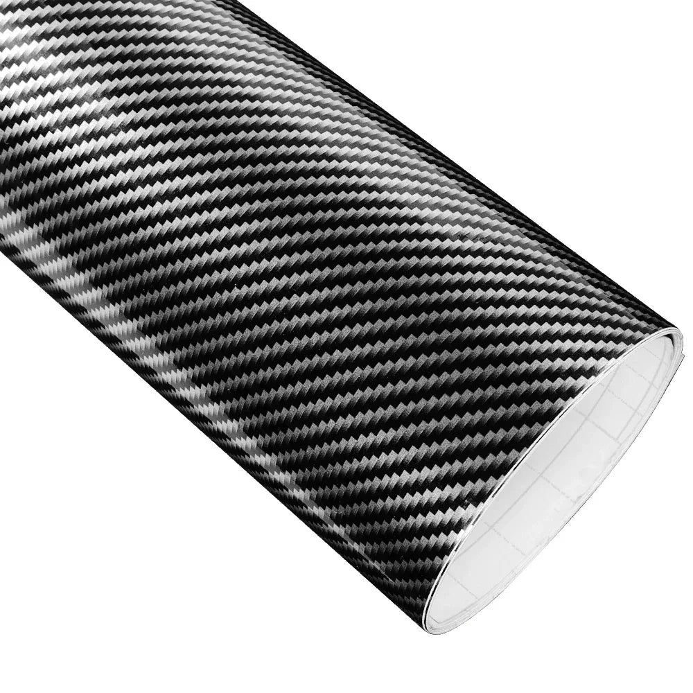 2D 3D 4D 5D 6D Gloss Carbon Fiber Vinyl Wrap Film Air Release Waterproof Sunscreen Fit For Car Motorcycle Laptop Phone Cover DIY