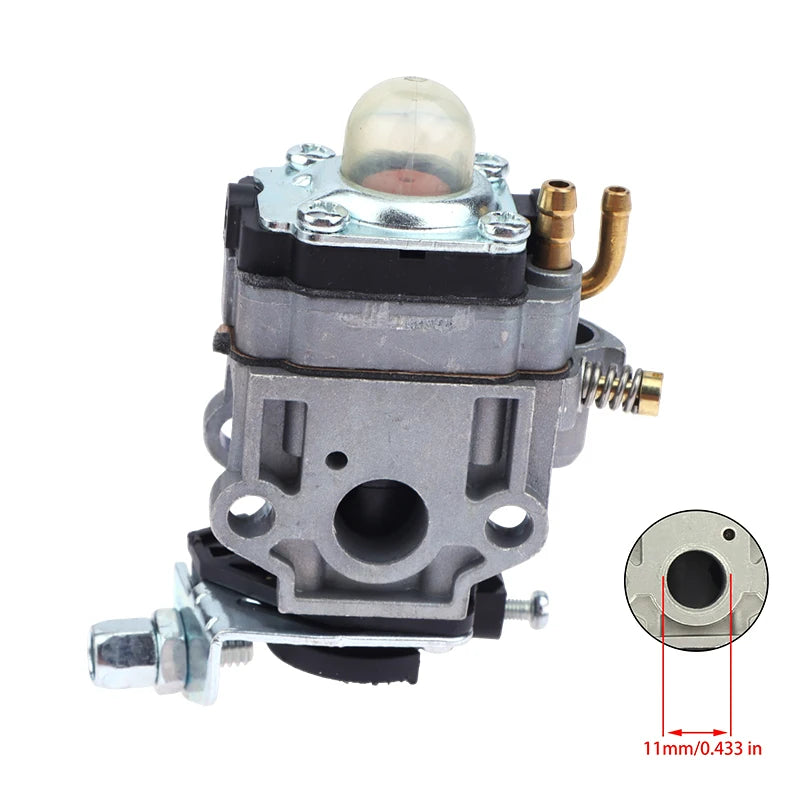 1Pc 11mm/15mm Universal Carburetor for 2-Stroke 22cc-52cc - Brushcutter Chainsaw Hedge Trimmer Replacement Part