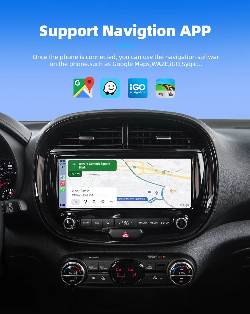Wireless CarPlay & Android Auto USB Dongle — Mini Plug-and-Play Adapter for Wired-CarPlay Cars
