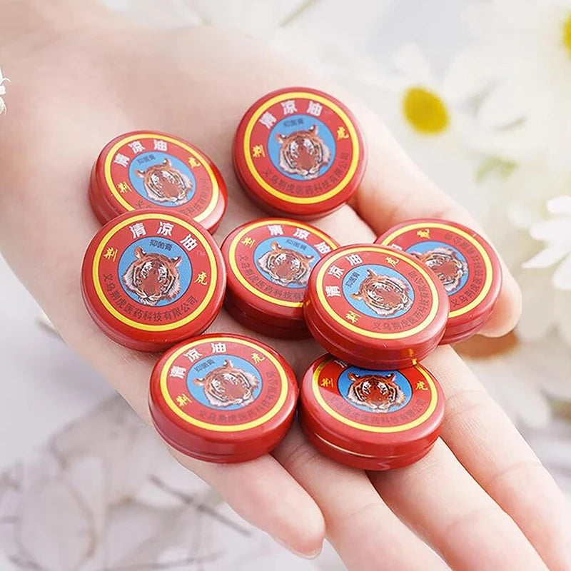 3PCS Muscle Massage Relax Natural Tiger Balm Plaster Tiger Essential Oil Mosquito Elimination Headache Cold Dizziness Solid Balm