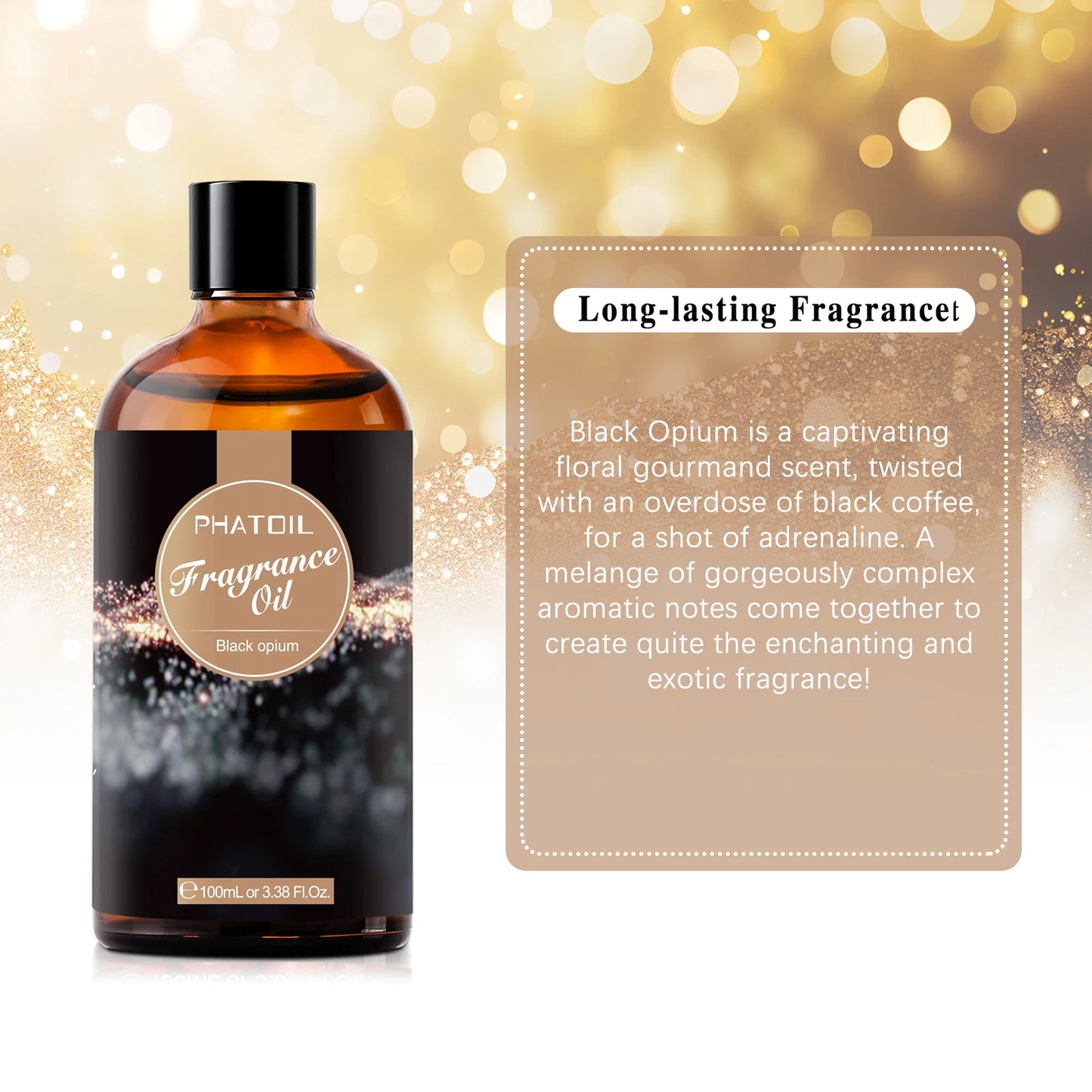 PHATOIL 100ml  White Musk Fragrance Essential Oil  Fresh Linen Honeysuckle Peach Orange Blossom for Aroma Candle Soap Making