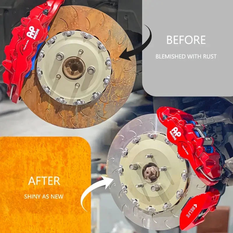 Multifunctional car rust remover used for removing rust providing surface protection on car brake pads iron metal surface 1PC