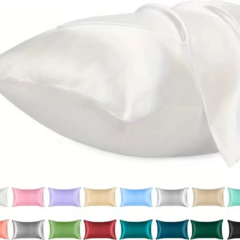1PC Satin Pillowcase for Hair Similar to Silk Pillow Cases for Skin, Silky & Soft Pillow Covers, Gifts for Her or Him