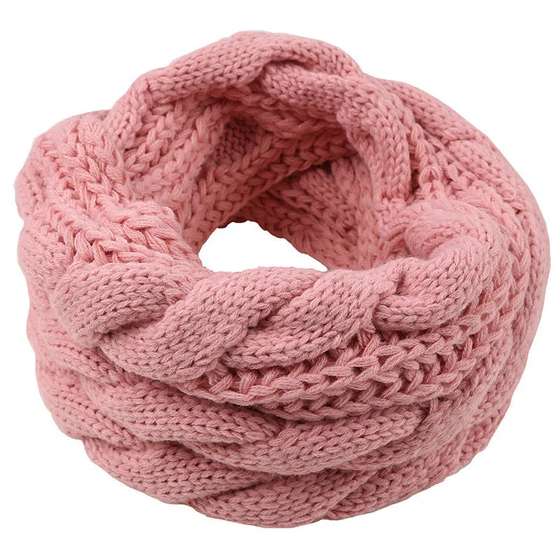 Women's Color Block Knit Loop Scarf - Circle Infinity Winter Scarf - photo 8