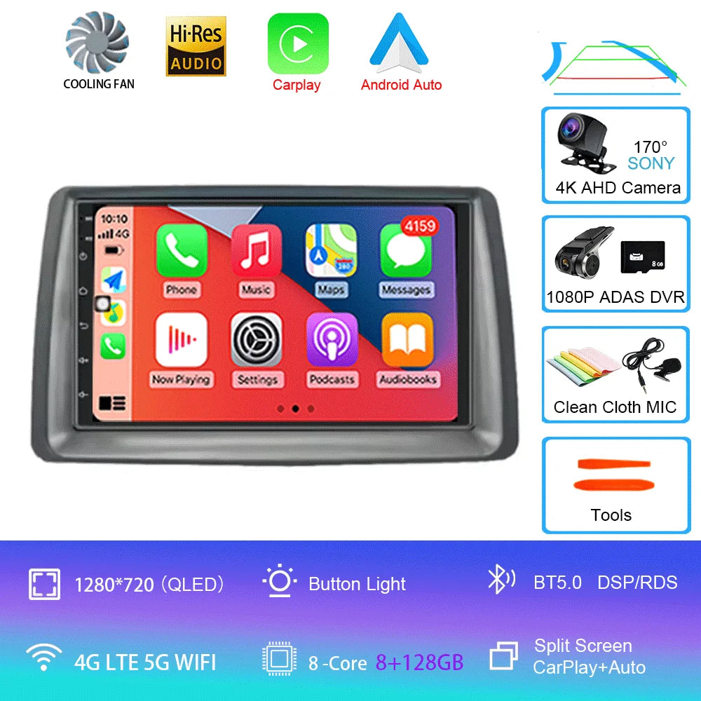 7" Car Radio Android 16 For FIAT Panda 2003 2004 2005 2006 2007 -2012 Stereo Multimedia Player Navigation Autoradio Carplay Auto