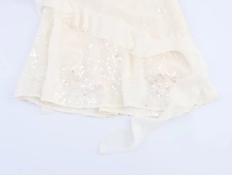 Sequin Slip Mini Party Dress – Backless Going-Out