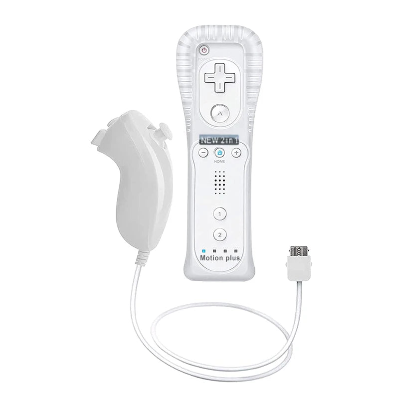 1 Set/2 Set Remote Controller with Nunchuck Controller for Wii Games Control for Wii Console Wireless Gamepad with Motion Plus