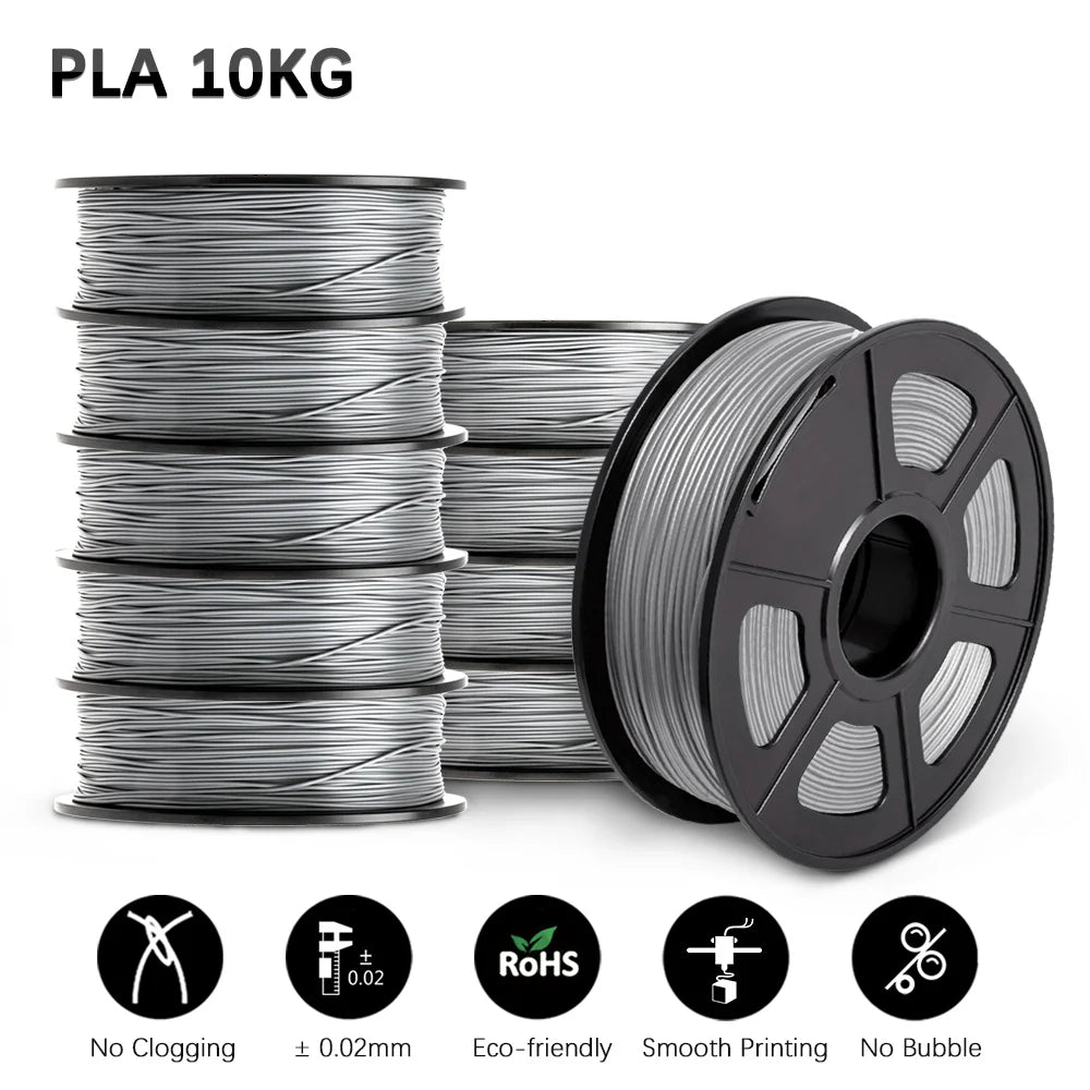 SUNLU 3D Filament PLA/PLA META/PETG/ABS/TPU/PLA MATTE 1.75mm 10Roll 1KG/0.5KG 3D Printer Filament for 3D Printer