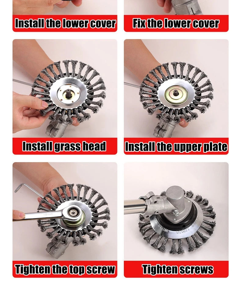 26mm/28mm 9 Tooth Trimmer Gearbox Gearhead Brushcutter Grass Trimmer Replace Gear Head Lawn Mower Parts Gardening Tool