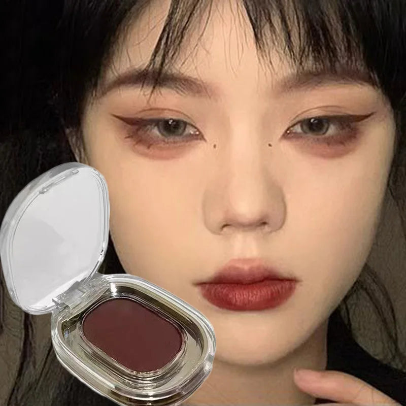 Red Brown Monochrome Eyeliner Eyeshadow Powder Palette Silky Matte Chocolate Lying Silkworm Eyeliner Waterproof Aegyo-sal Makeup