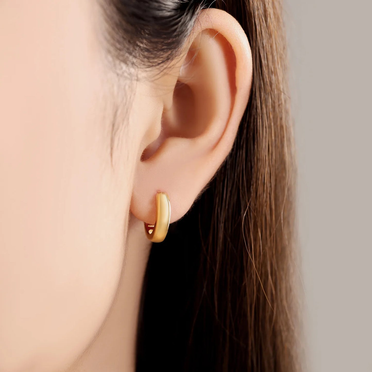 Original 2026 S925 Sterling Silver Zircon 18K Gold Lining Vintage Hoop Earrings for Women Birthday Party Wedding Gift Jewellery