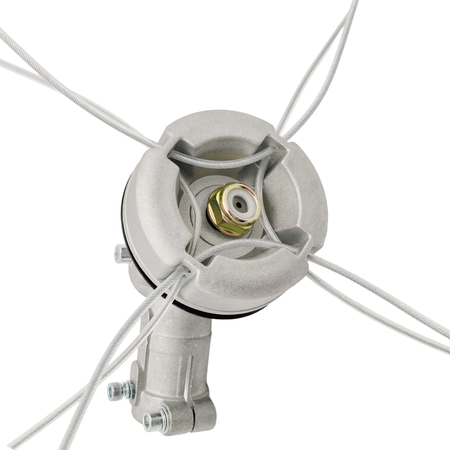 Aluminum Trimmer Head 5/8 inch/15mm Through Hole Fit String Trimmer Replacement Head Wire Rope Weed Head Accessories