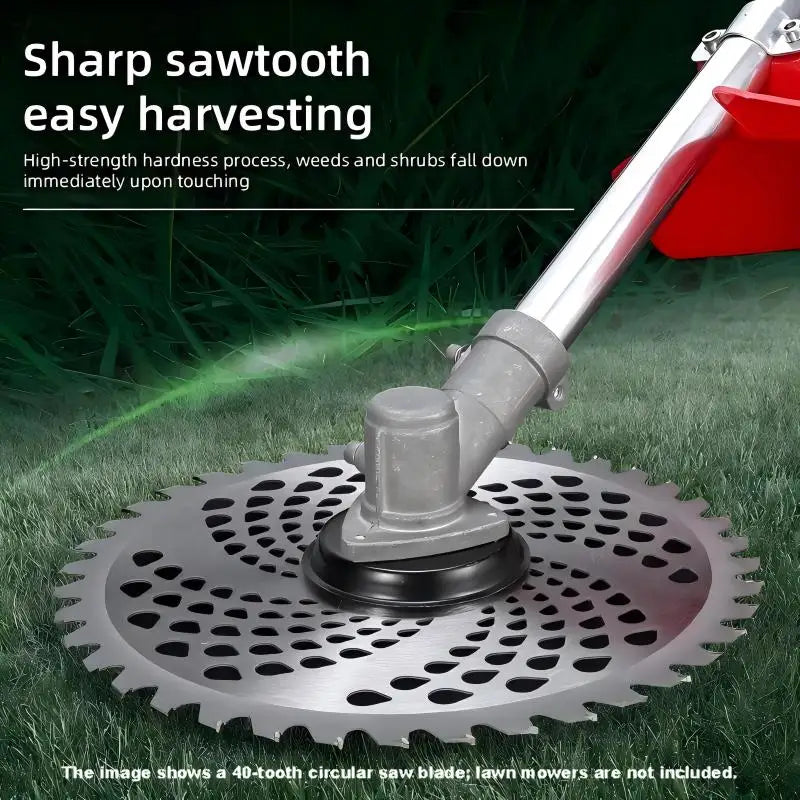 1Pc 10-Inch 40T/60T Brush Cutter Saw Blade Lawn Trimmer, Comes with 4/5 Accessories, Carbide Material for Durability, Can Quickly Remove Weeds and Trim Thick Branches, Ideal Garden Weeding and Mowing Helper, Lawn Trimming, Tr