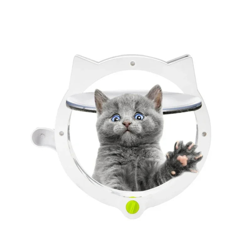 4-Way Locking Cat Door - Interior, Exterior & Wall Fitting – photo 2