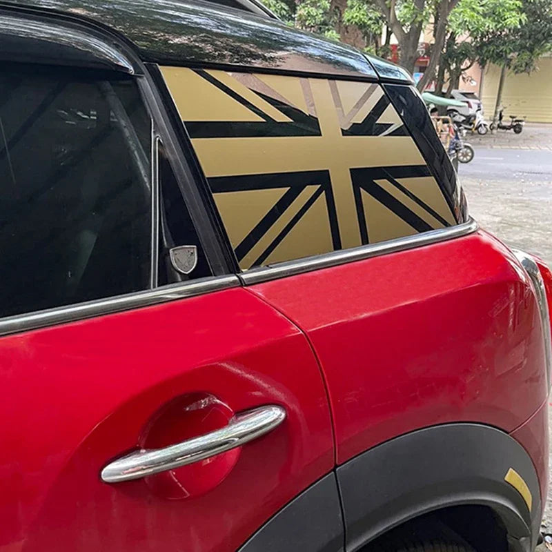Union Jack Window Vinyl Decal – Compatible with MINI Cooper R56 R60 F54 F55 F56 F57 F60
