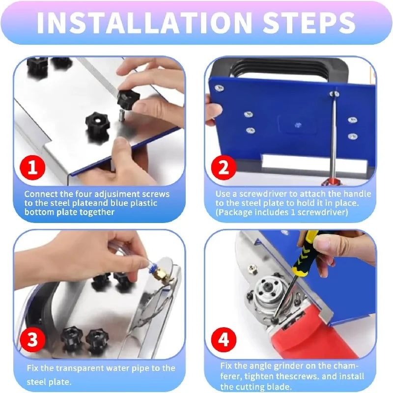 Universal 100 Type Angle Grinder Stand for Tile 45°Chamfer Cutting,Special Precision Cutting Bracket.Tile Chamfer Fixed Holder
