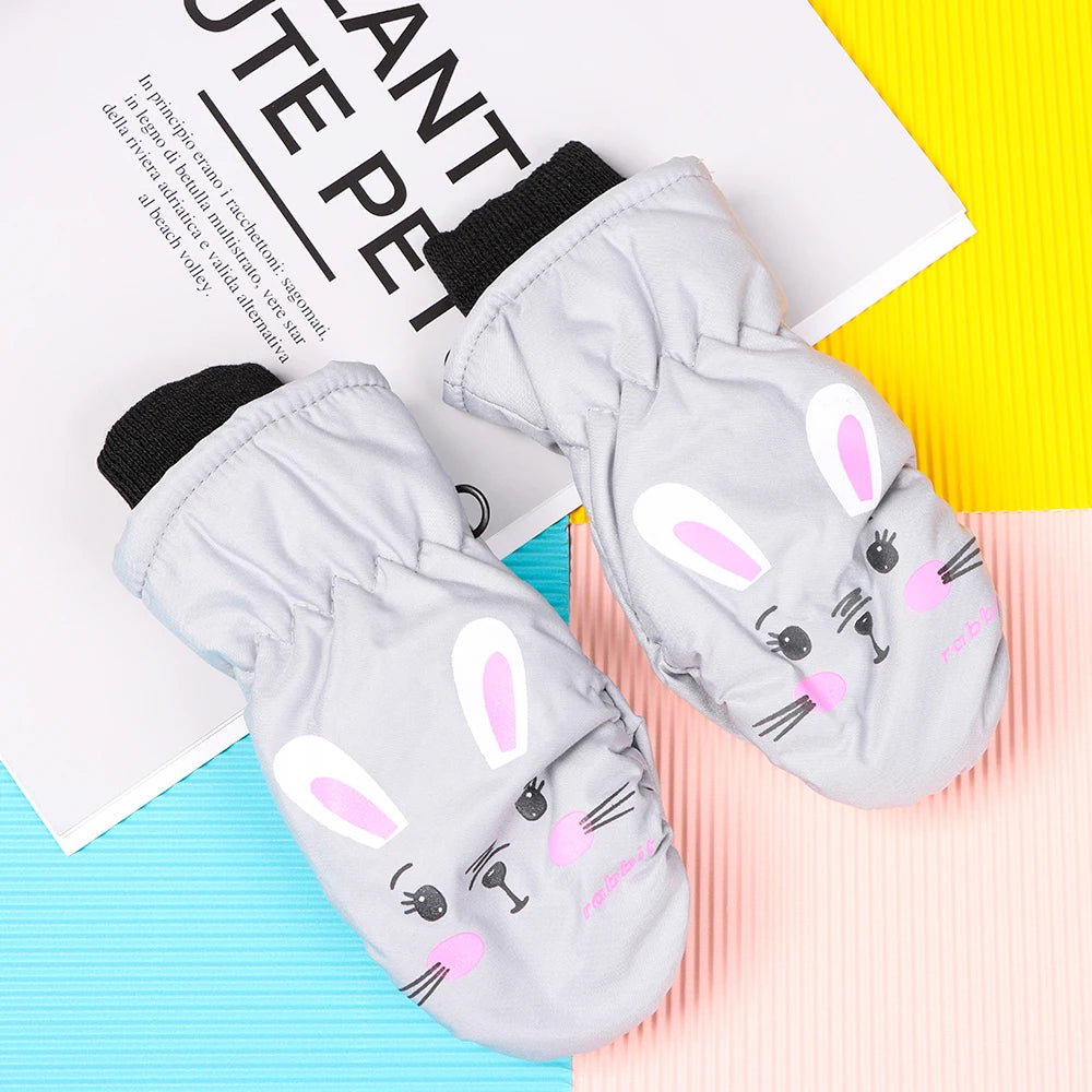 Toddler Cartoon Bunny Mittens - Warm Full Finger Gloves 0-5 Years - photo 3