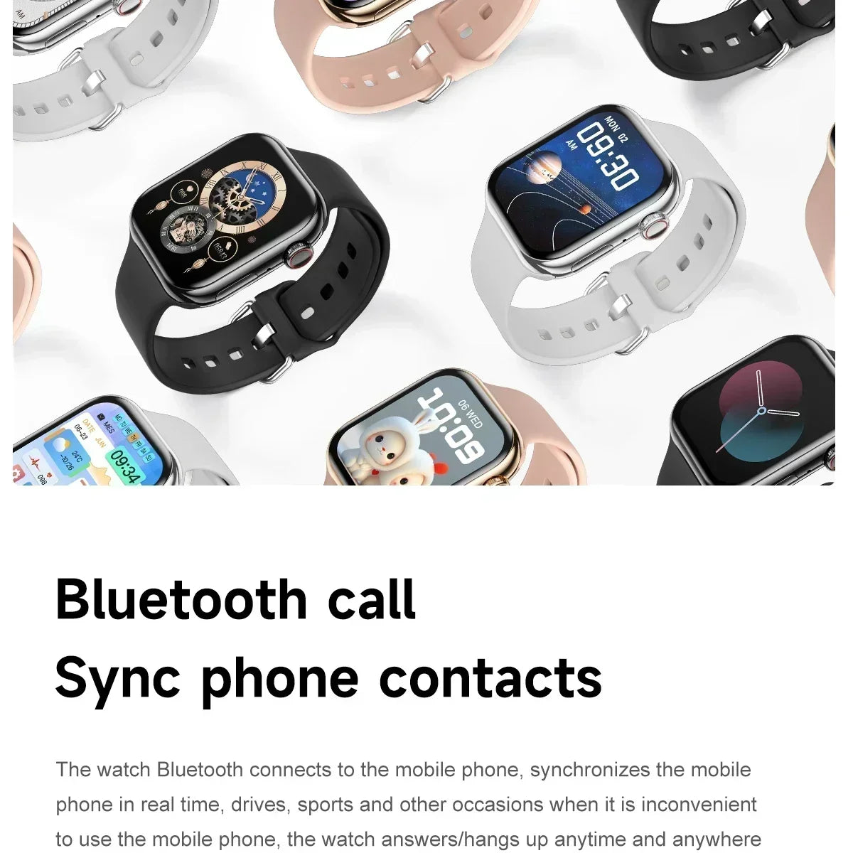 Smart Watch Series 10 – 1.9" OLED HD Screen, GPS, NFC, BT Calling, Wireless Charging, IP68 | iOS & Android | Multiple Strap Options