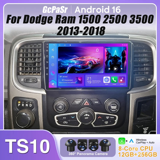 Car Stereo with Apple CarPlay & Android Auto, Compatible with Dodge Ram