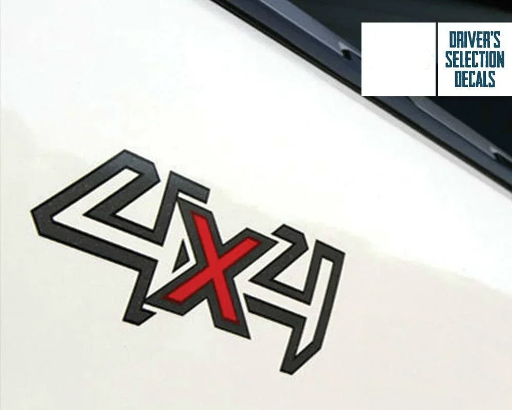 4x4 Letter Graphics Vinyl Decal — Universal Fit for Pickups & Trucks