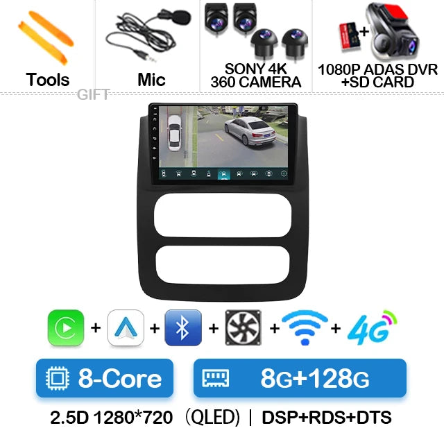 Android Car Radio & GPS Navigation Head Unit — Dodge RAM 1500/2500/3500 (2002-2005)