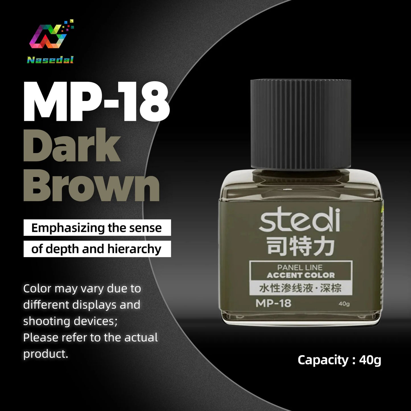 Stedi MP-07~MP-18 Weathering Acrylic Paints 40g for Gundam Military Models Panel Lining DIY Tools Kit DIY Crafting Supplies