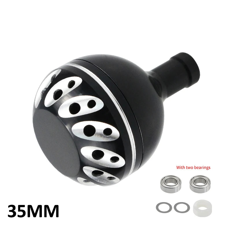EKfan 30/35/38mm Alloy Metal Fishing Handle Knob For Spinning Baitcast Reel Dawa Shmano 4MM Shaft Fishing Rocker DIY Tool Parts