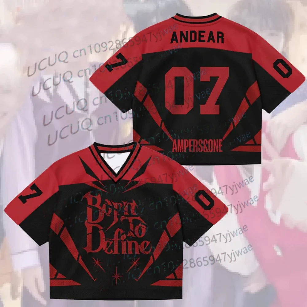 2026 Kpop Fans Ampers&One Born To Define World Tour Jersey Gift For Lovers Plus Size Short Sleeve Tops T-shirt