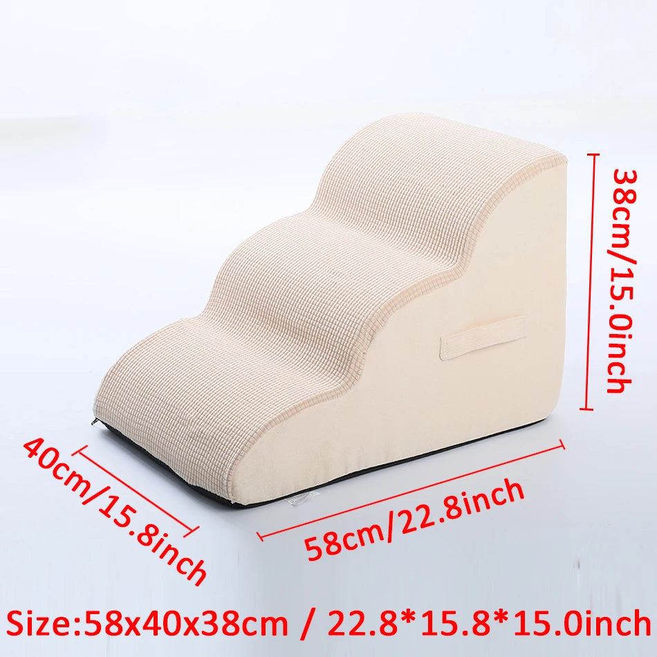 Removable 3-Step Pet Stairs - Dog & Cat Ramp – photo 2