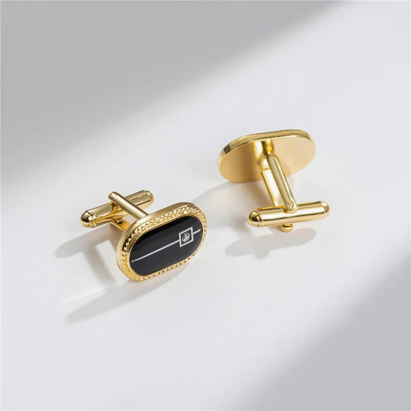 Man Shirt Cufflinks Copper Cufflinks For Mens Luxury Wedding Guests Gifts Round Square Fashion Jewelry Men Cuffs Links Tie Clip